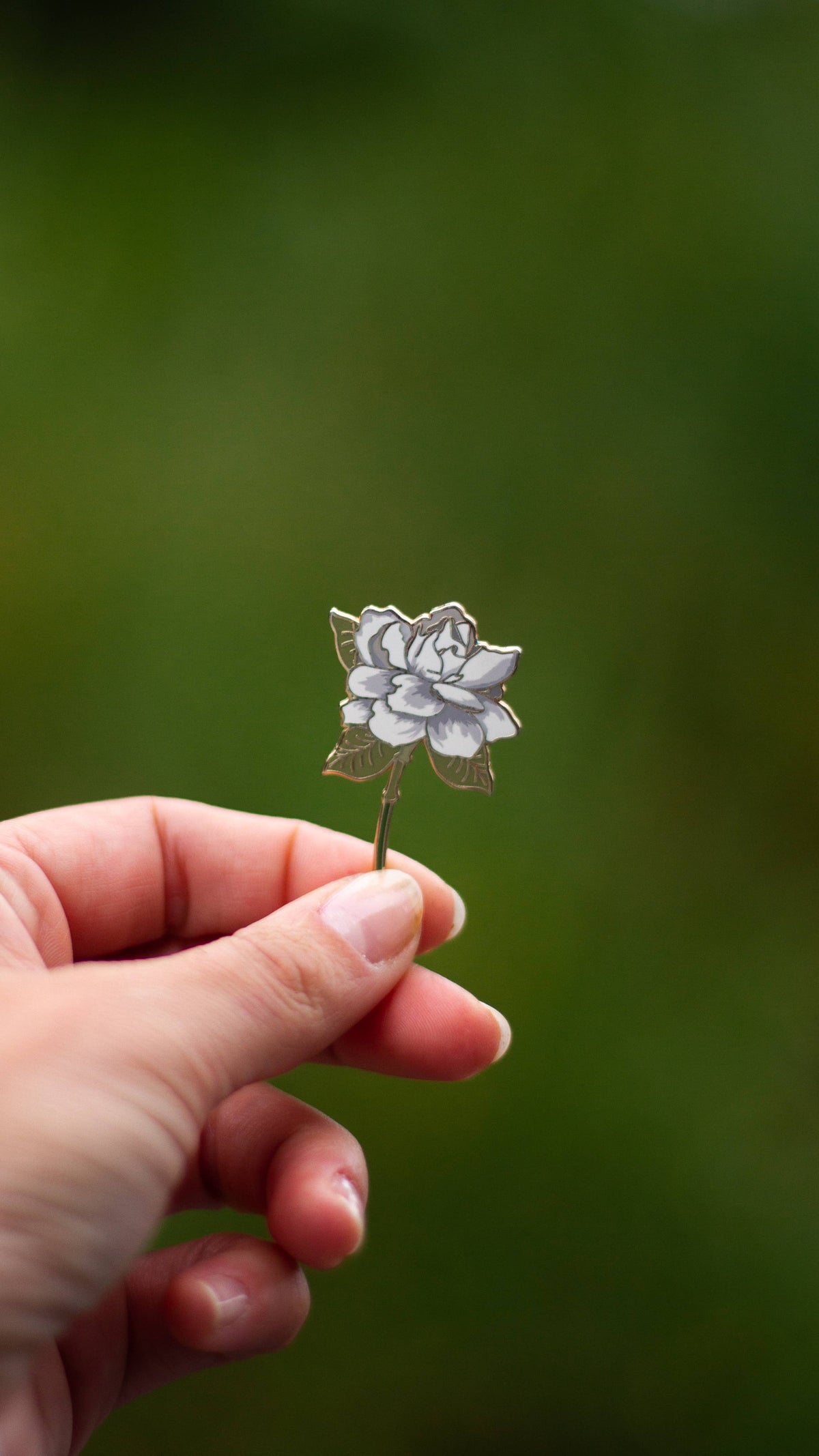 The Gray Muse - Gardenia Enamel Pin