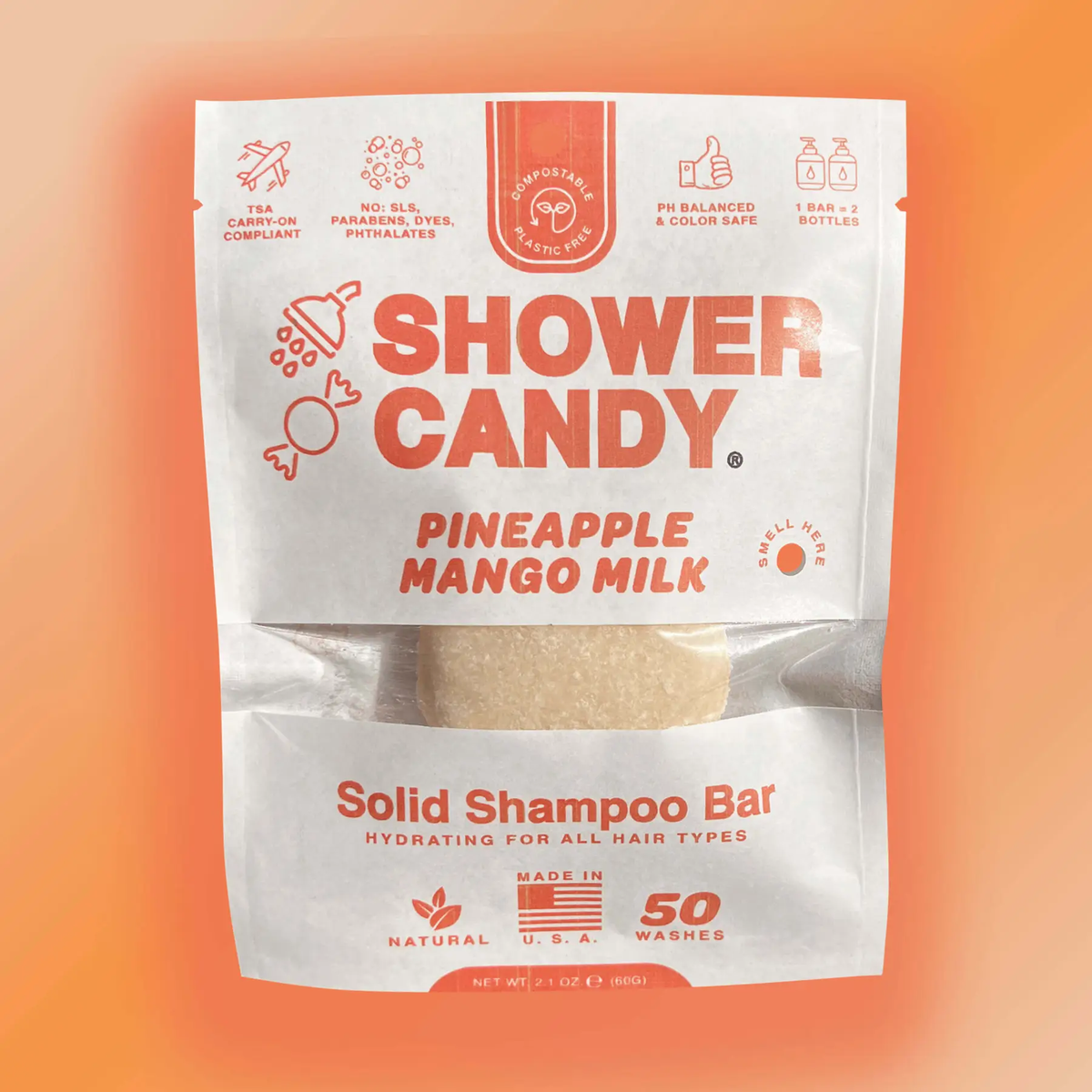 Shower Candy - Pineapple Mango Milk Shampoo Bar