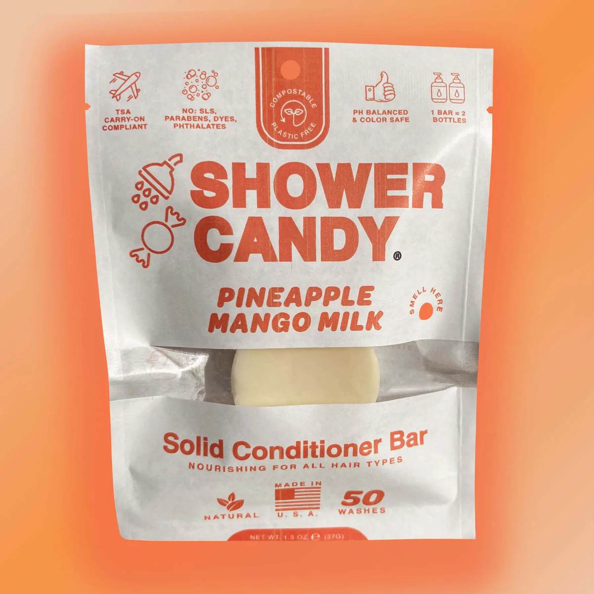 Shower Candy - Pineapple Mango Milk Conditioner Bar
