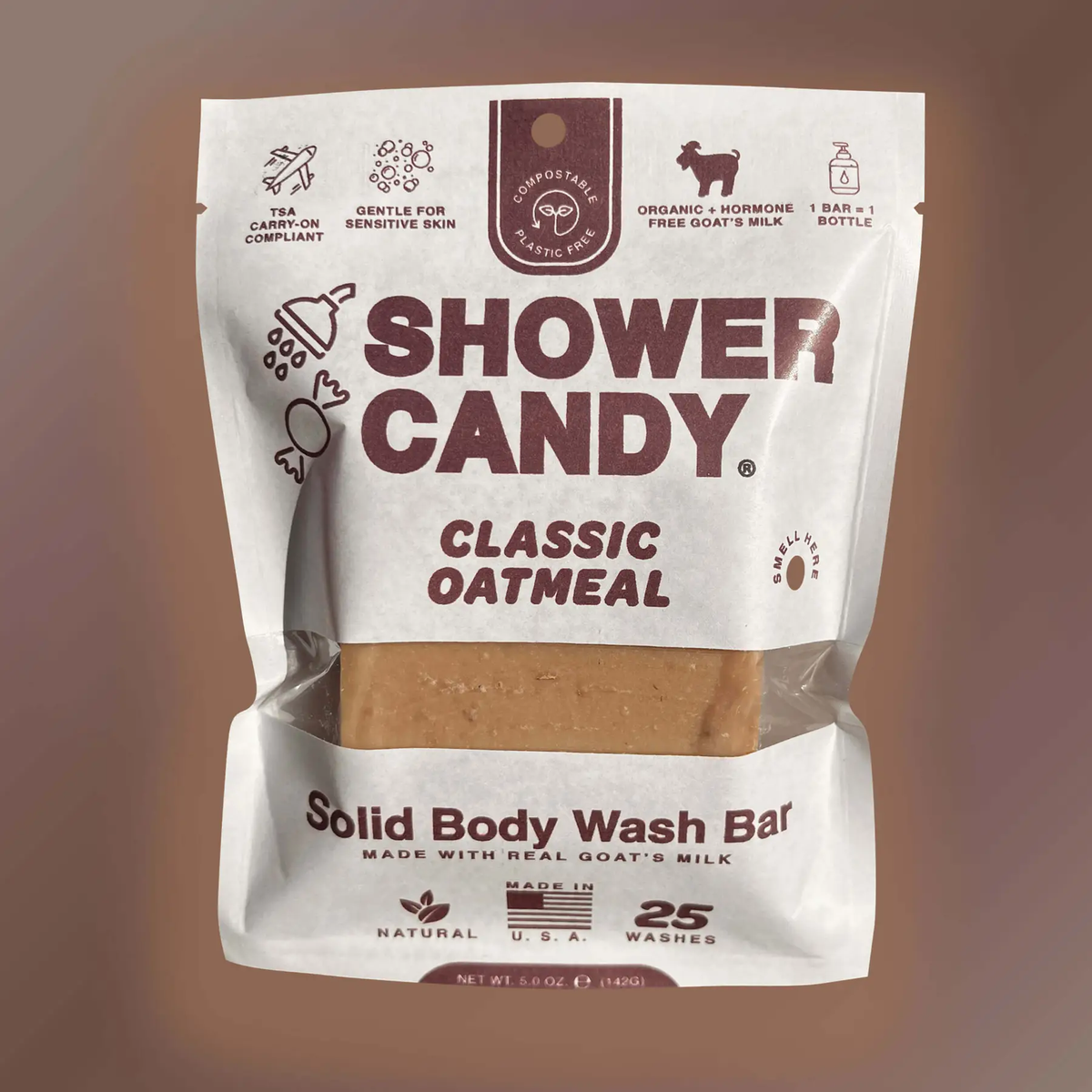 Shower Candy - Classic Oatmeal Body Wash Bar Soap