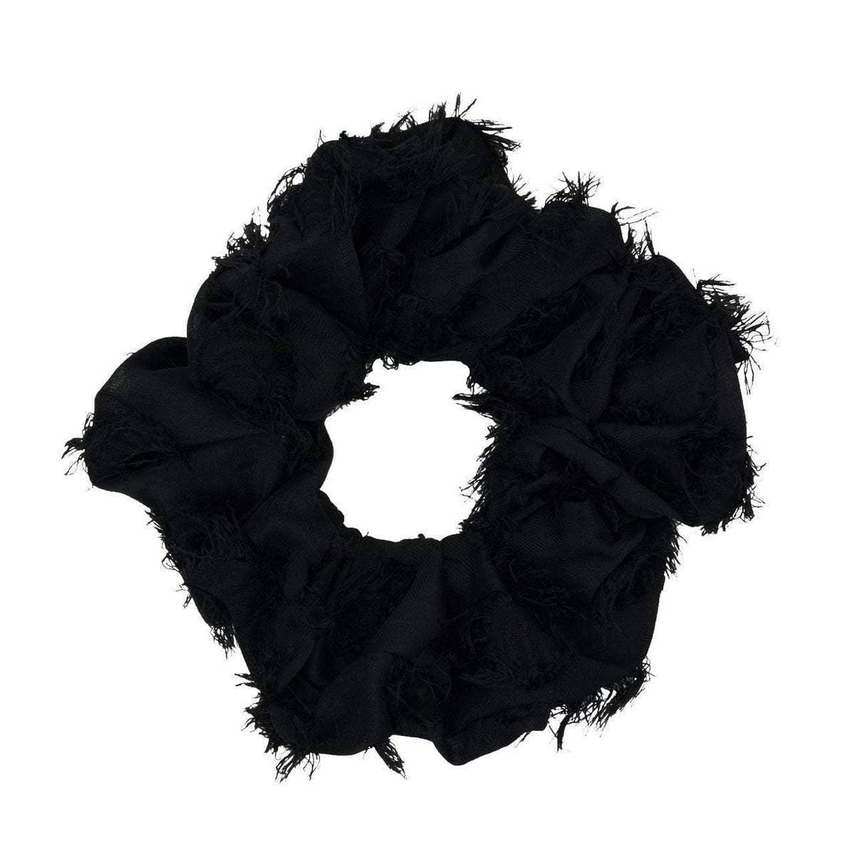 KITSCH - Brunch Scrunchie - Frayed Black