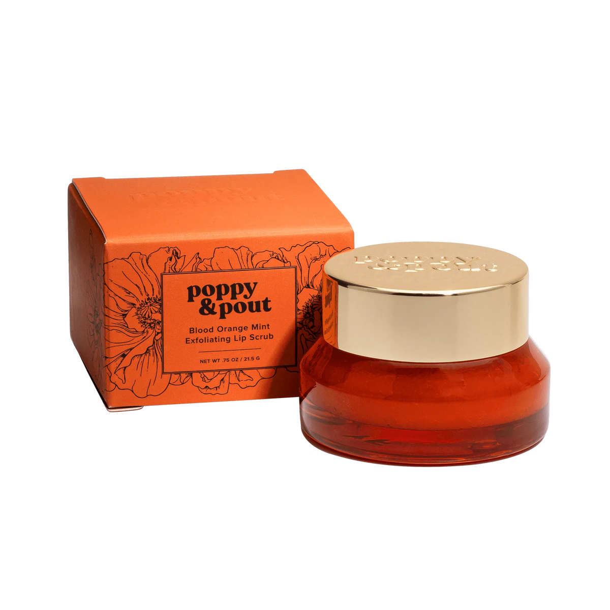Poppy &amp; Pout - Lip Scrub - Blood Orange Mint