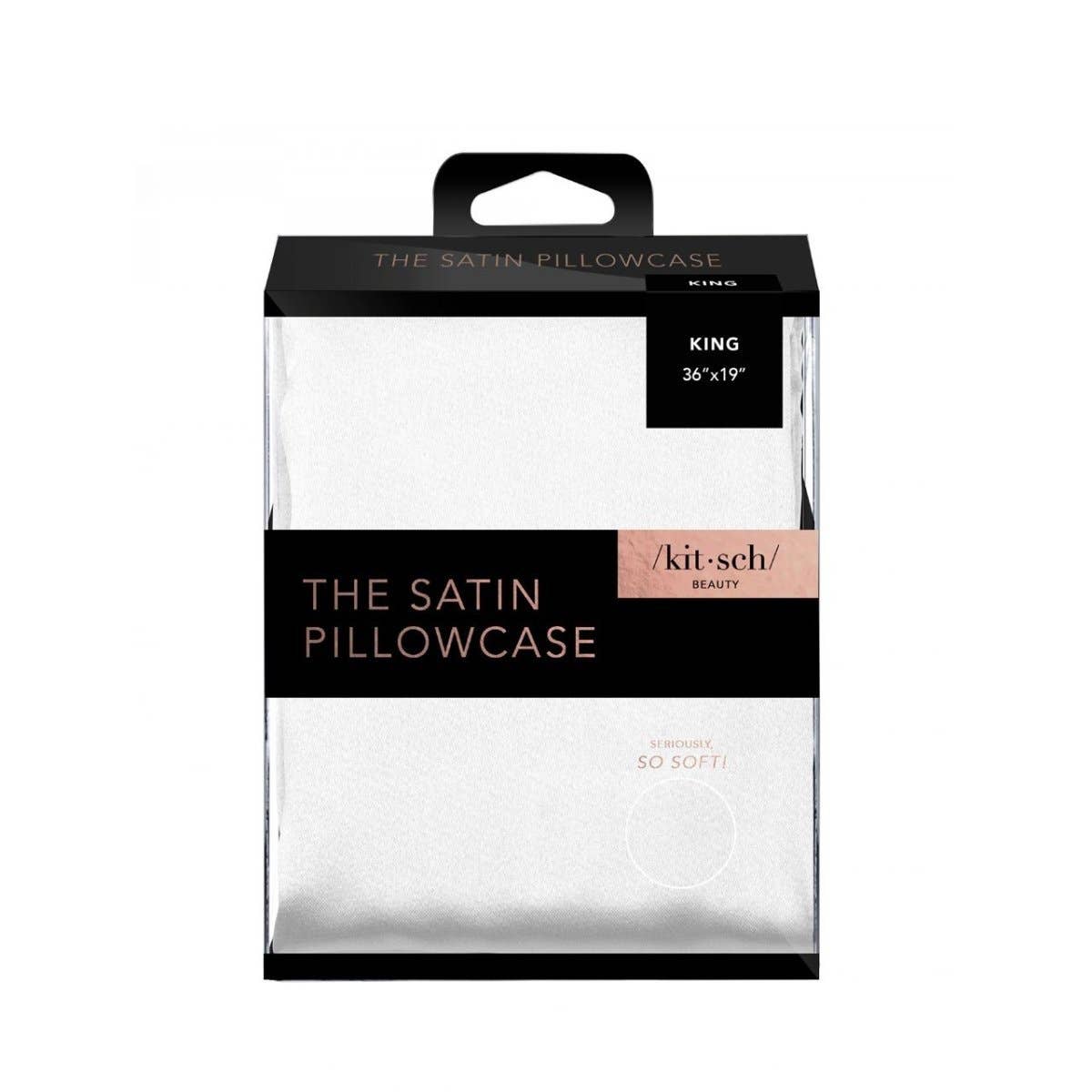 KITSCH - Satin Pillowcase King - Ivory