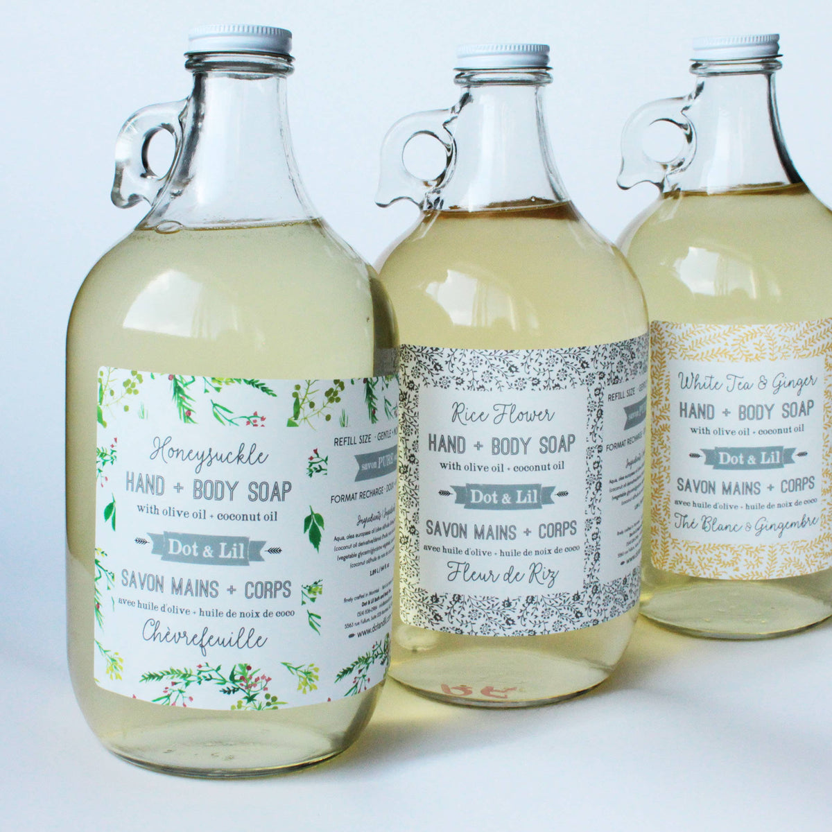 Dot &amp; Lil - Peony &amp; Olive Leaf Liquid Refill Soap