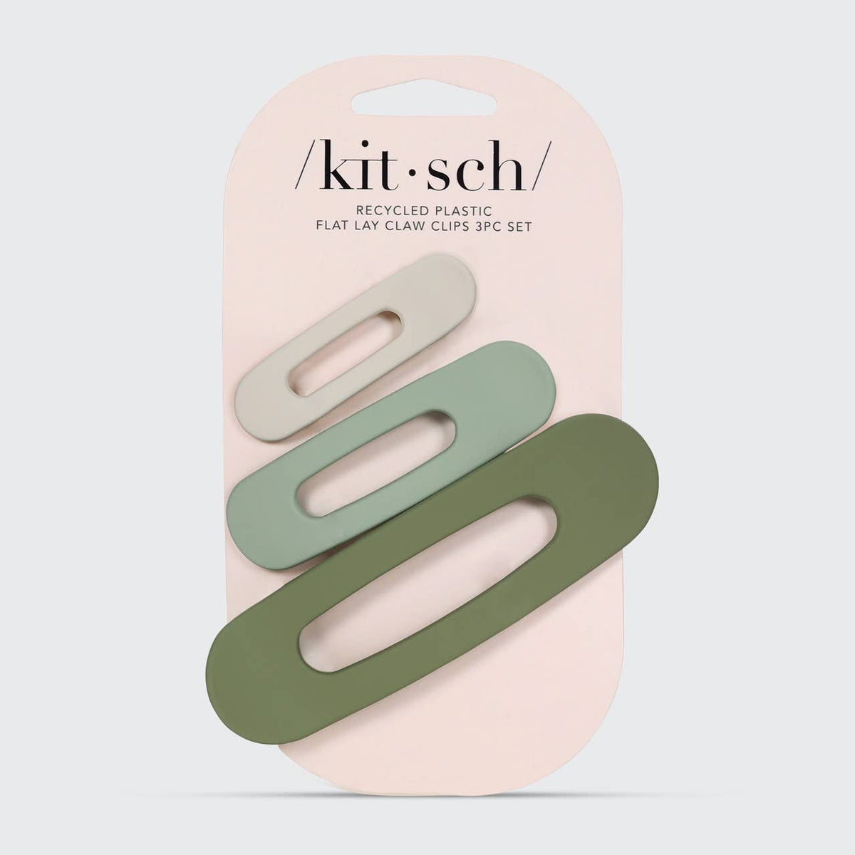 KITSCH - Flat Lay Claw Clip 3pc - Eucalyptus