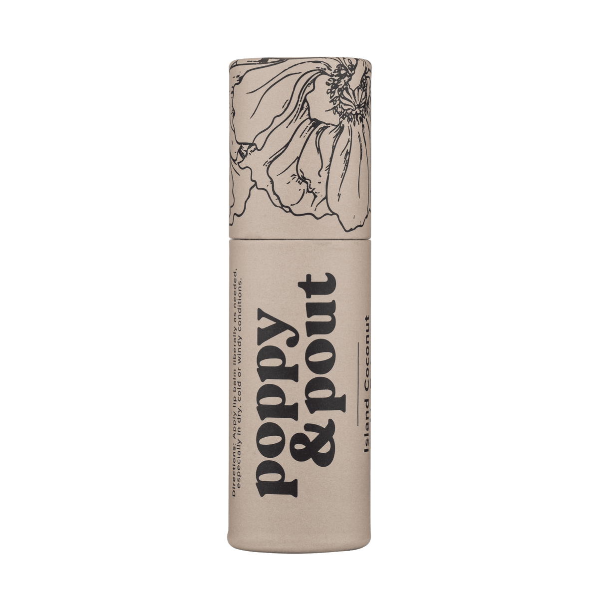 Poppy &amp; Pout - Lip Balm - Island Coconut